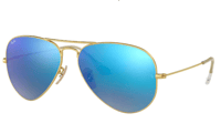 Image 2 of RAY BAN RB 3025 SUNGLASSES GOLD-BLUE