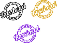 Image 1 of Certified Basshead Decal