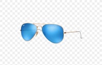Image 1 of RAY BAN RB 3025 SUNGLASSES GOLD-BLUE