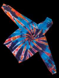 Image 2 of large tie dyed hoodie collab