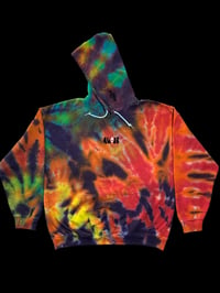 large tie dyed hoodie collab 3