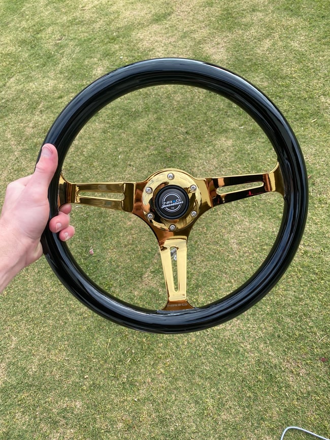 NRG Gold Steering Wheel