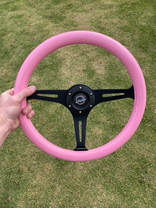 NRG Pink Steering wheel