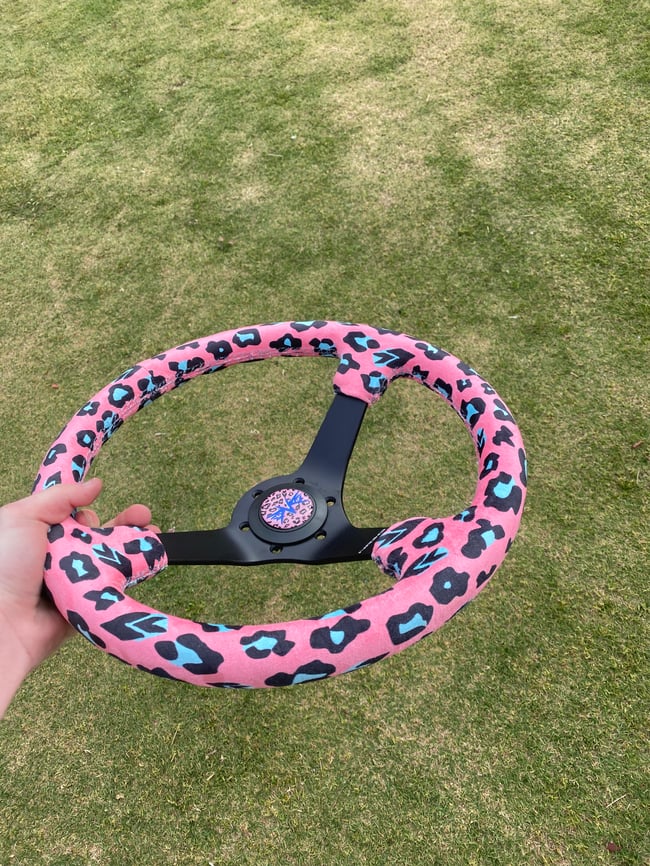 NRG Pink Savage Steering Wheel