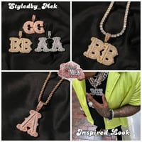 New Charm Initial Letter Pendant