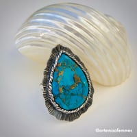 Image 4 of Siren's Song Turquoise Pyrite Ring