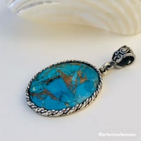 Image 1 of Siren’s Song Turquoise and Pyrite Pendant