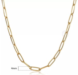 Image of 20" Paperclip Chain Necklace 