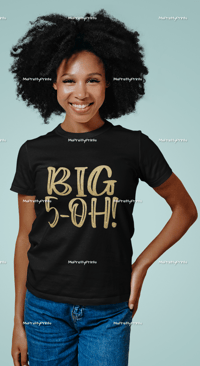 Image 3 of Big 5-Oh! Birthday Hoodies/Tshirts