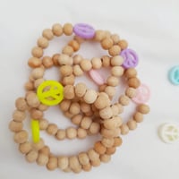 Image 1 of Wooden Peace Bracelet 