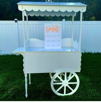 Image 1 of White Candy Cart 