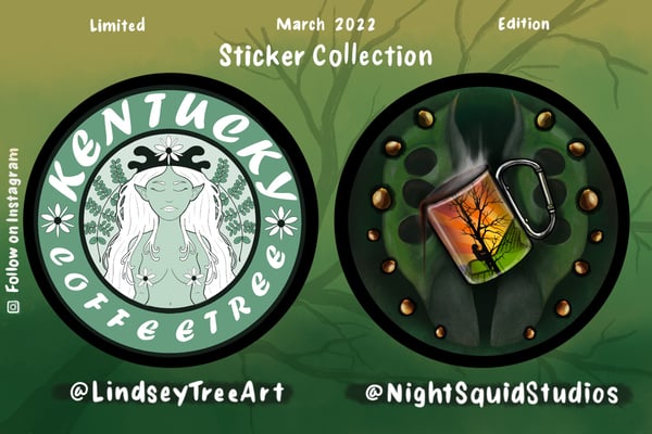 Image of LindseyTreeArt & NightSquid Studios Sticker Collection
