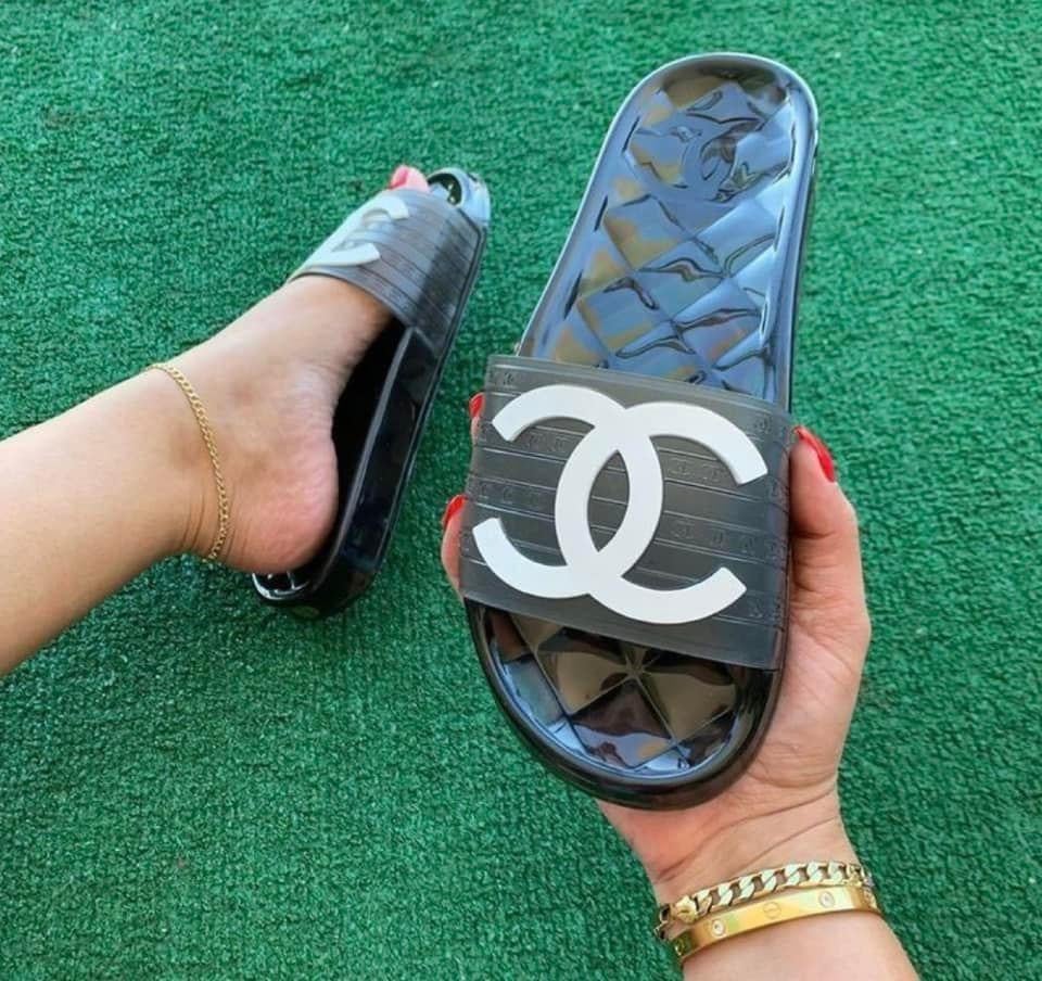 Image of Jelly Pool Slides Black & White