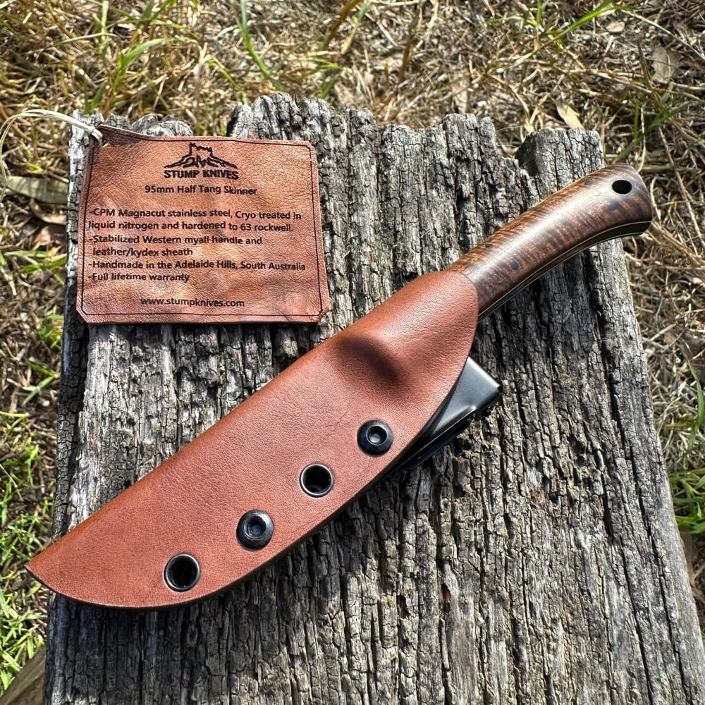Image of 95mm Half Tang small skinner Magnacut Myall