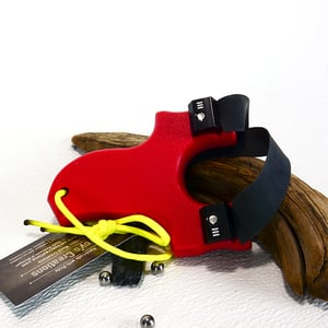 Image of Slingshots, Catapults, Red Sling Shot Textured HDPE, Hunter gift, Right Handed Shooter, Unique Gift