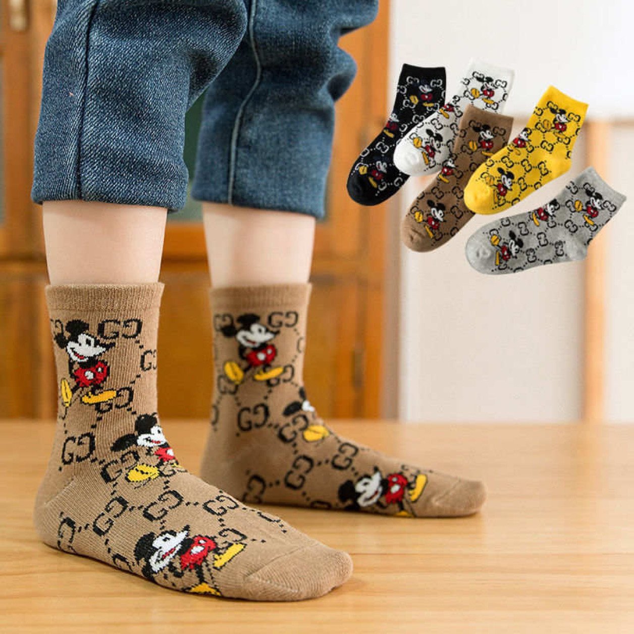 gucci mickey mouse socks