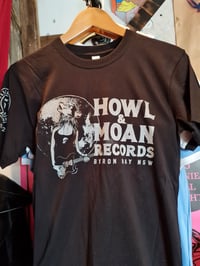 Howl & Moan Records - 5th Anniversary:  Corporate She-Wolf Logo T-shirt in Black