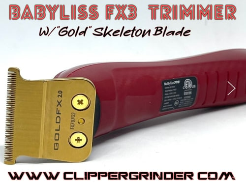 Image of (3 Week Delivery) Babyliss FX3 Trimmer W/"Modified" Skeleton Blade