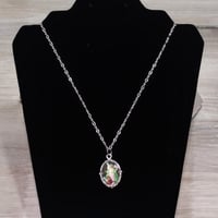 Image 1 of ST. MICHAEL/GUARDIAN ANGEL DOUBLE SIDED MEDAL NECKLACE