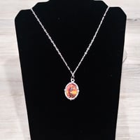 Image 2 of ST. MICHAEL/GUARDIAN ANGEL DOUBLE SIDED MEDAL NECKLACE