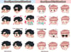 Timeskip Matsuhana Emoji Sticker Sheet