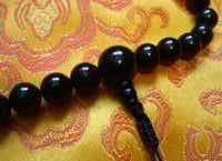 Image 2 of Obsidian Buddhist Mala • 10mm • All Black Mala