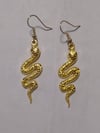 Gold Snake Earrings