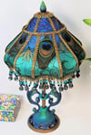 Luxury Lamp - Antique Lamp & Victorian Lampshade  - "Kashmir"  