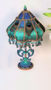 Luxury Lamp - Antique Lamp & Victorian Lampshade  - "Kashmir"  