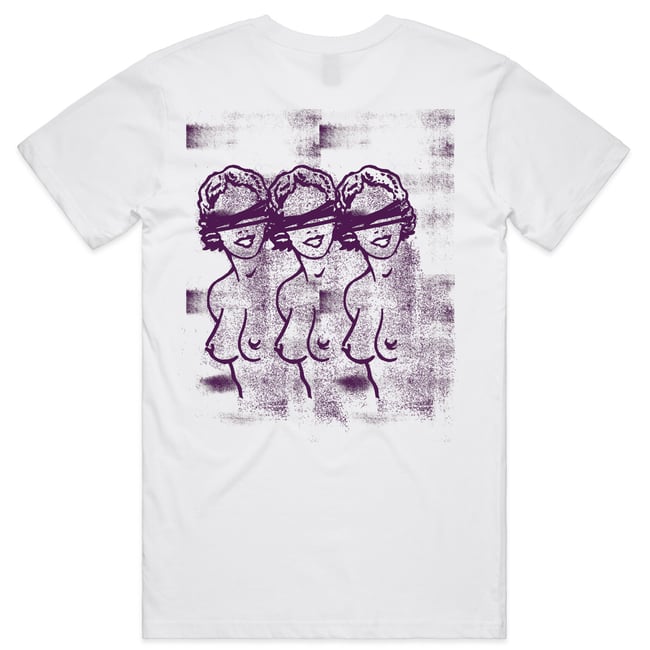 Blind folded tee - white