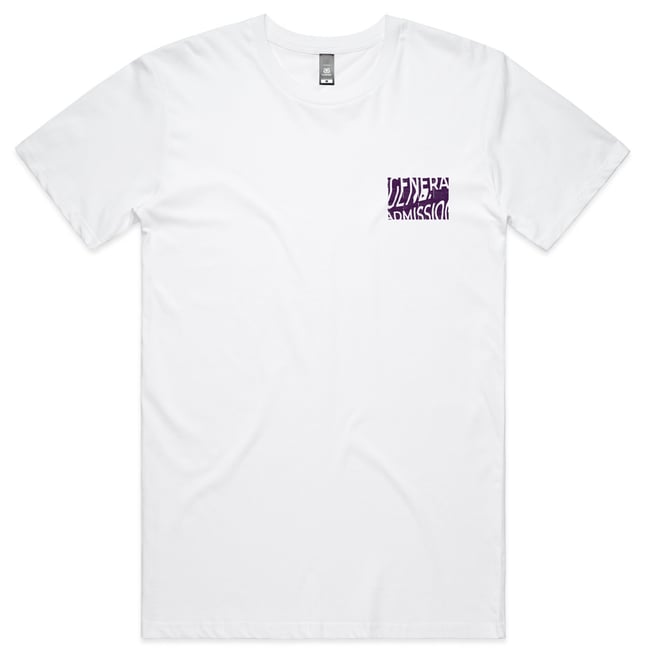 Blind folded tee - white | General Admission Print Shop