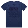 Blind folded tee - cobalt