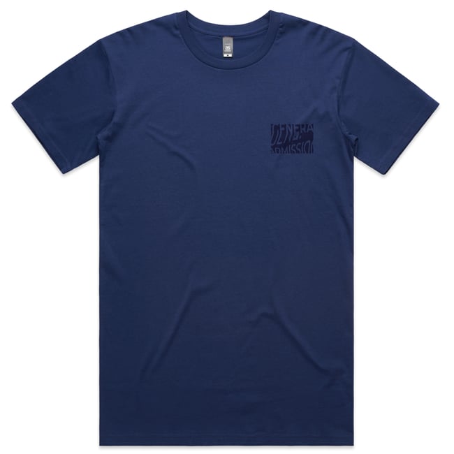 Blind folded tee - cobalt