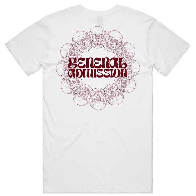 GA Skull tee - white