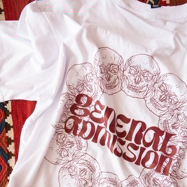 GA Skull tee - white