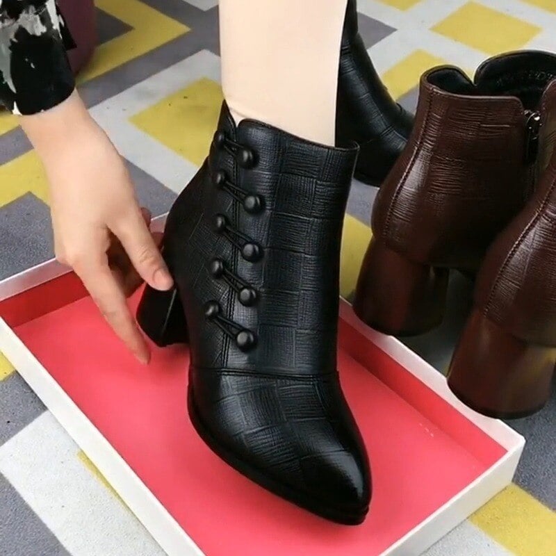 Image of Summer Chunky Chelsea High Boots Women 2022 New Winter High Heels Shoes Women Fashion Sexy Warm Ankl