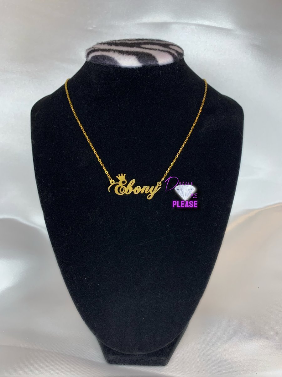 Image of Custom Stainless Steel Name Necklaces