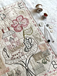Image 1 of Tea in the Garden Embroidery Template 