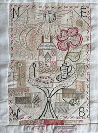 Image 4 of Tea in the Garden Embroidery Template 