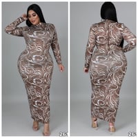 Image 1 of Water splash midi dress