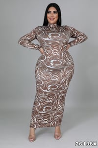 Image 2 of Water splash midi dress