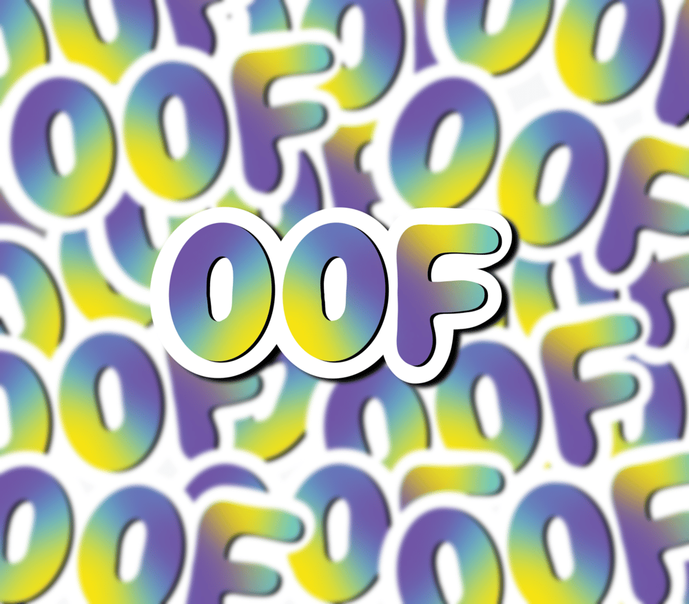 Image of “Oof” Sticker