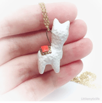 Image 4 of alpaca llama necklace