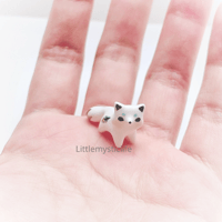 Image 2 of Small leaf fox figurine