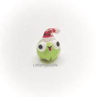 Image 1 of Silly Santa frog figurine