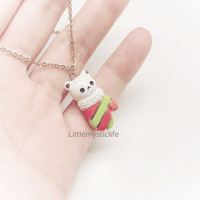 Image 2 of Christmas bear sock necklace