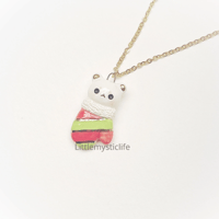 Image 4 of Christmas bear sock necklace