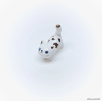 Image 5 of White and gold spot cat figurine