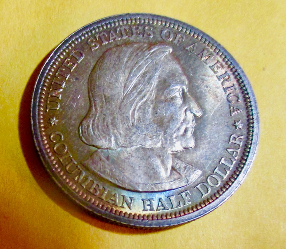 GEM BU 1892 WORLD'S COLUMBIAN COMMEMORATIVE HALF DOLLAR  