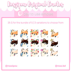Pay to Use Shiba Emotes for Streaming Content